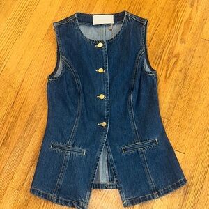 Meshki Blue Denim Button Down Shirt